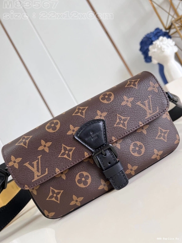 AAA Replica Ru LOUIS VUITTON Wallet Montsouris Wearable 0807